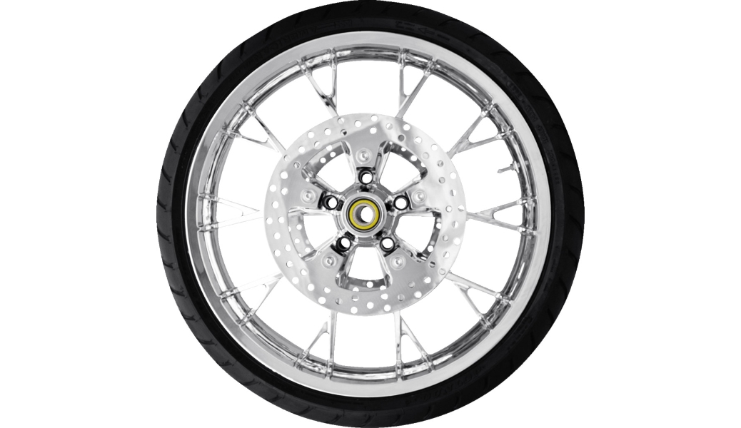 Precision Cast Marlin 3D Front Wheel Dunlop Tire and Rotor - 21in. x 3.5in.