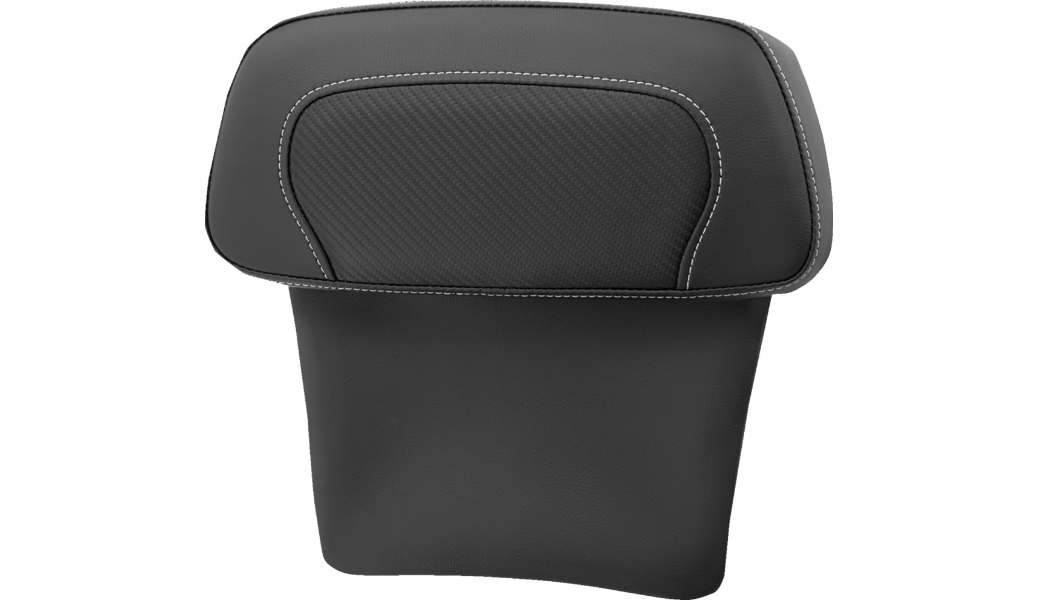 Chopped Tour Pak Backrest Pad - RoadSofa - Carbon Fiber Inset