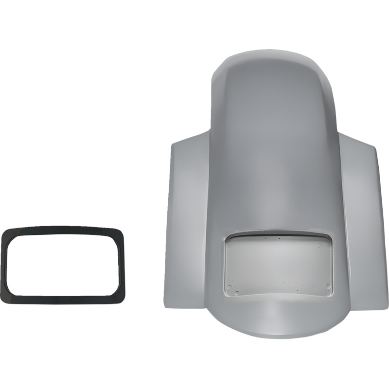 Rear Short Sport Fender with Black Plate Frame