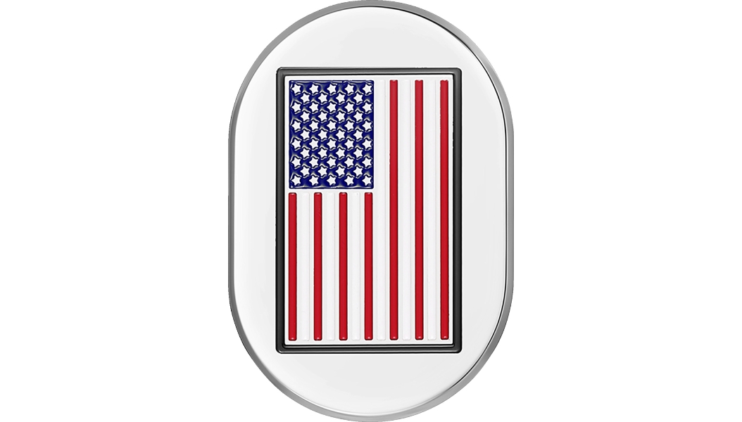 Antenna Cover - Black with American Flag