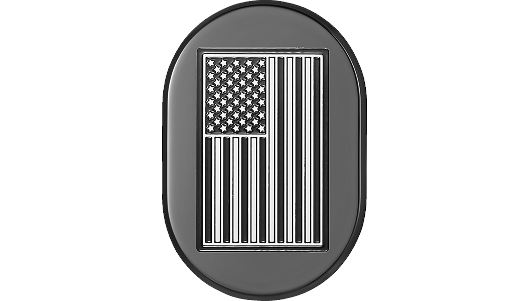 Antenna Cover - Black with Contrast Cut American Flag