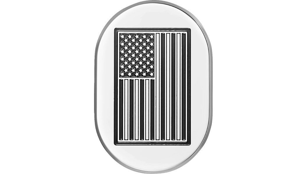 Antenna Cover - Mirror Polish with Contrast Cut American Flag