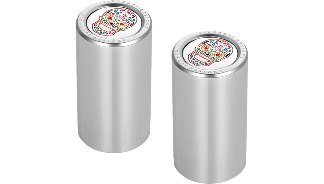 Long Docking Cover - Mirror Polished with Sugar Skull
