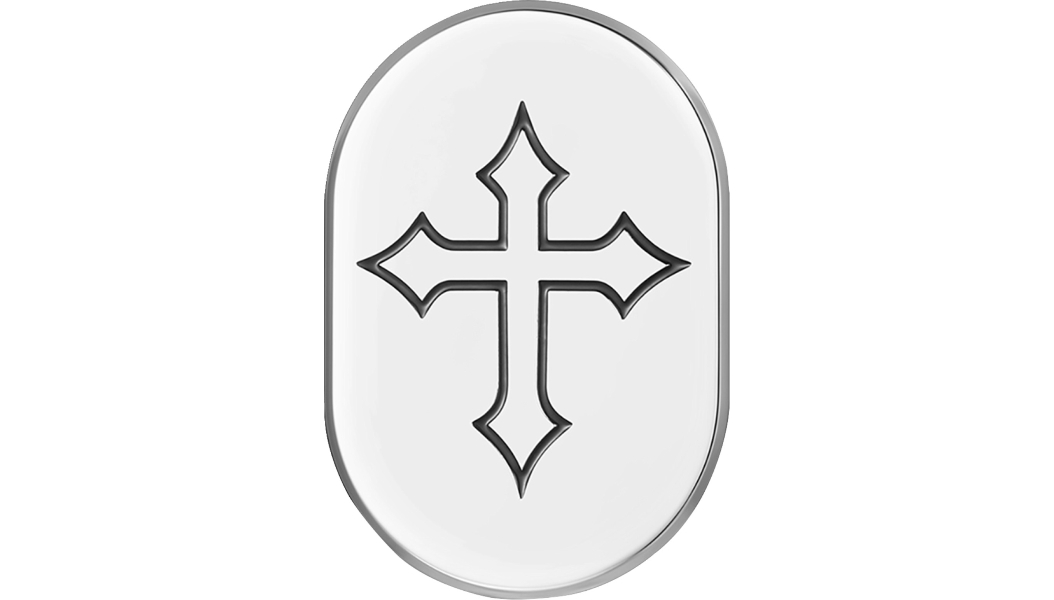 Antenna Cover - Mirror Polish with Cross