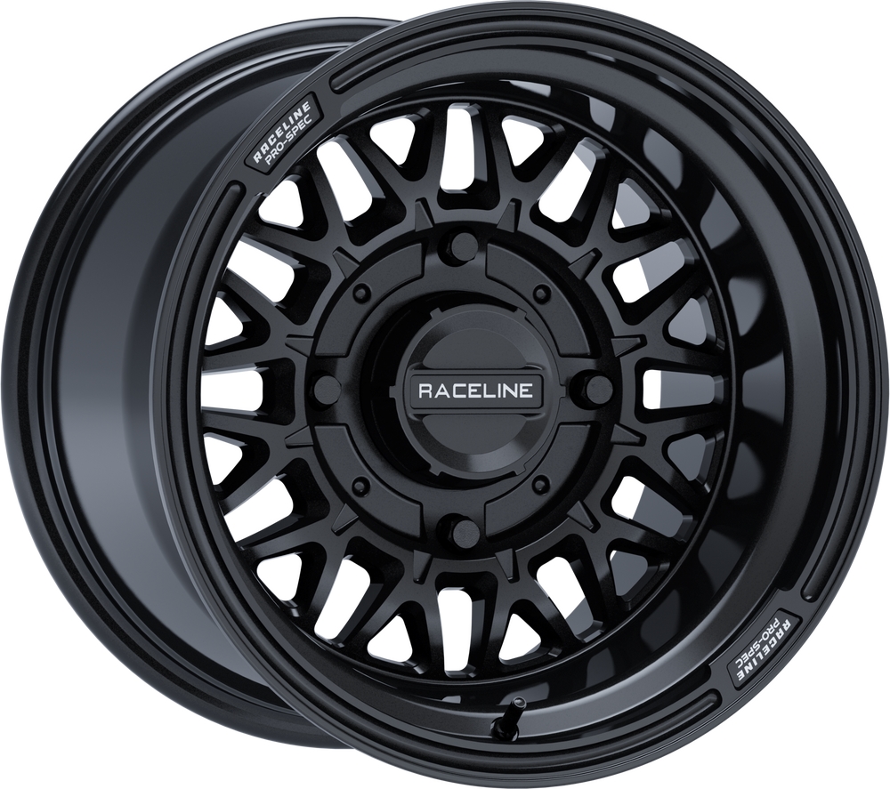 A13 Omega Beadlock Wheel - 15x7 - 5+2 (10mm) - 4/156- Gloss Black