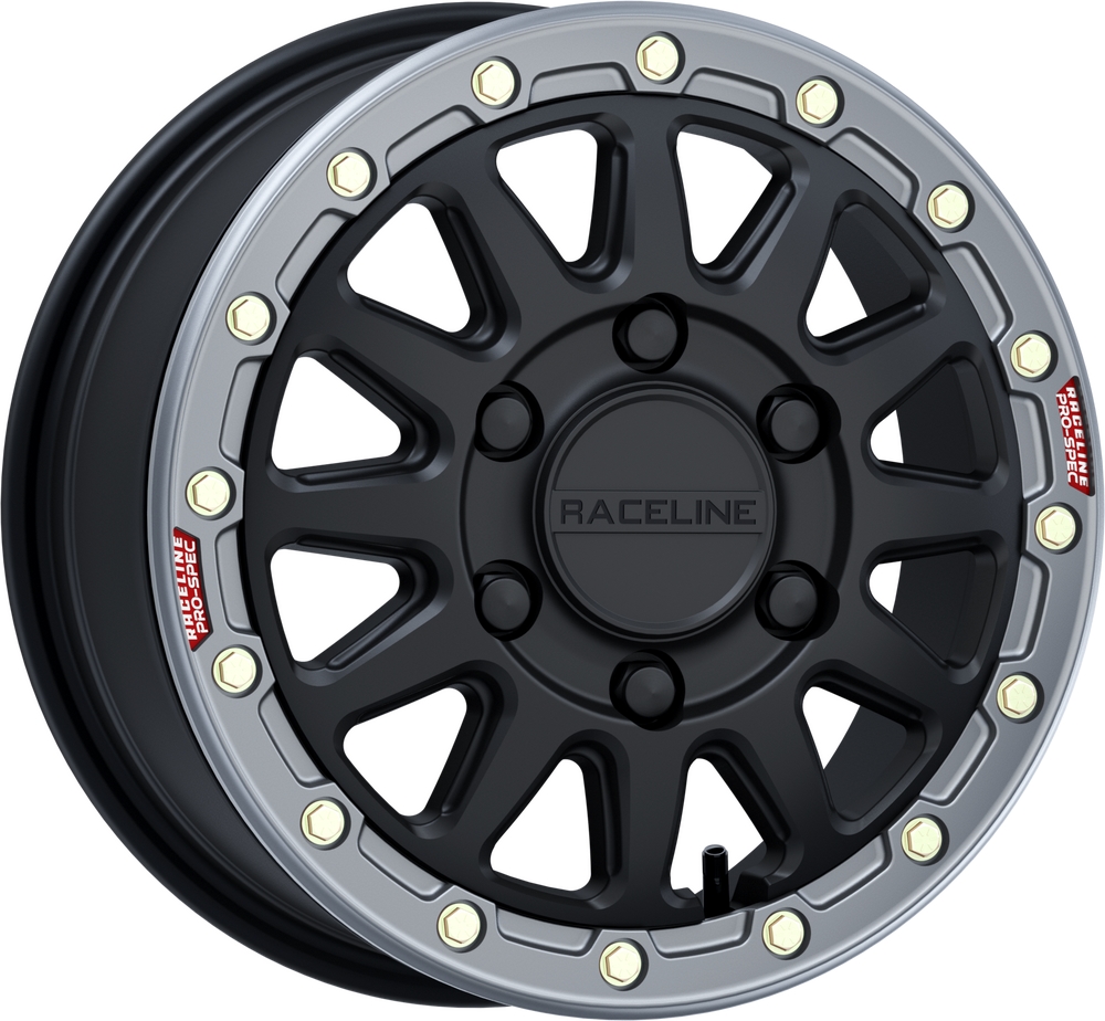 A14 Alpha Beadlock Wheel - 15x6.5 - (74mm) - 6/139.7 - Black/Gunmetal