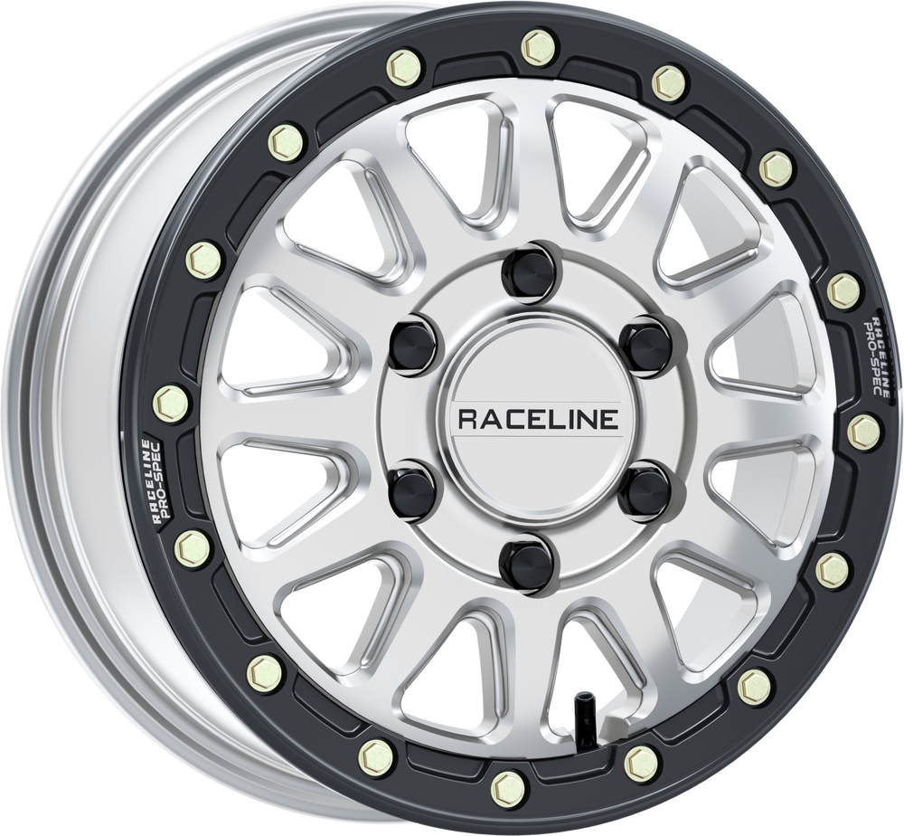 A14 Alpha Beadlock Wheel - 15x6.5 - (74mm) - 6/139.7 - Silver/Black