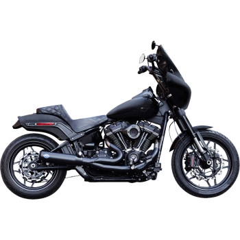 Qualifier 2-Into-1 Exhaust System - 49 State  - Guardian Black