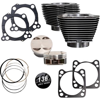 136in. Big Bore Kit - Wrinkle Black with Highlighted Fin