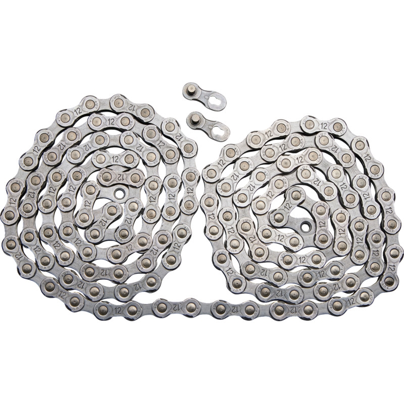 E12 Ebike Chain - 136 Links - Nickel Grey