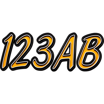 Series 400 Watercraft I.D. Kit - Orange/Black