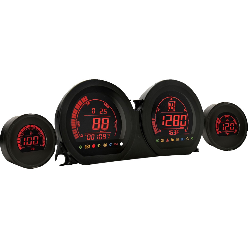HD-03 Series Complete Gauge Kit - Eight-Color LCD Display