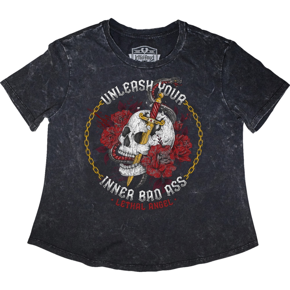 Unleashed Skull Womens T-Shirt