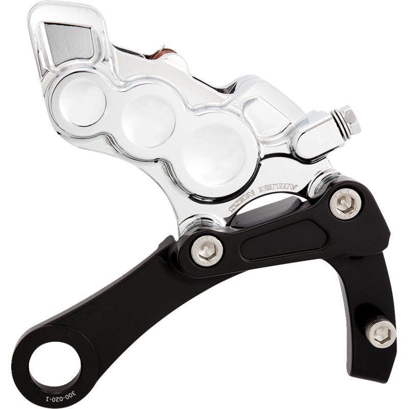 6-Piston Differential Bore Rear Brake Caliper/Bracket - Chrome