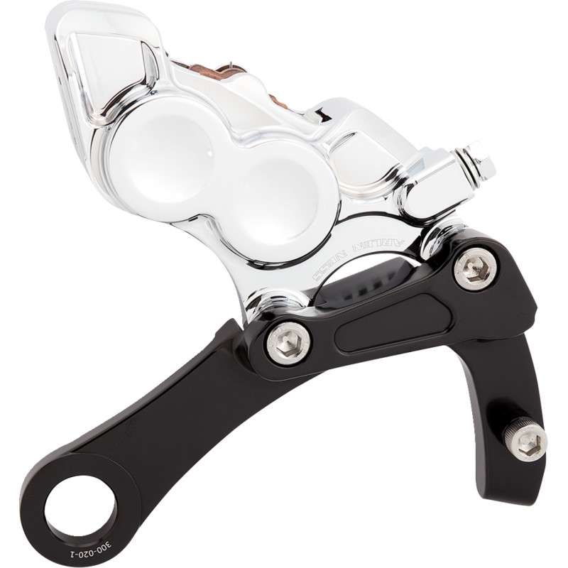 4-Piston Brake Rear Caliper/Brackets - Chrome