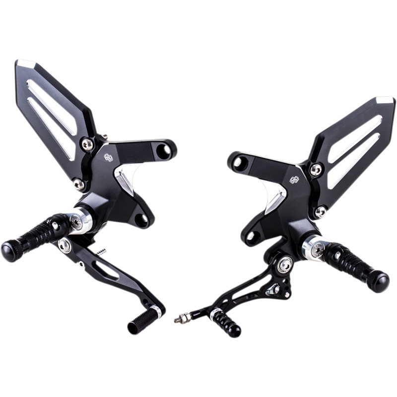 RCT10GT Rearset - Black/Silver