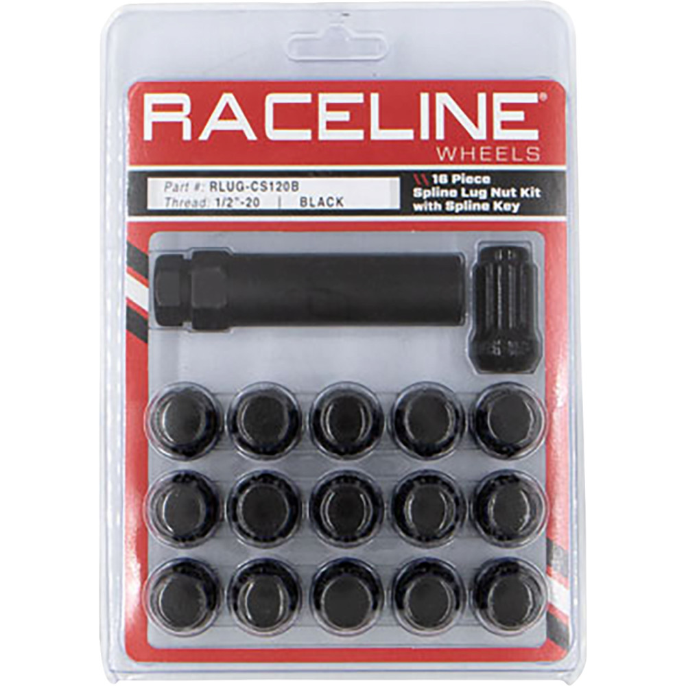 Spline Lug Nut Kit with Spline Key - 12mm x 1.25