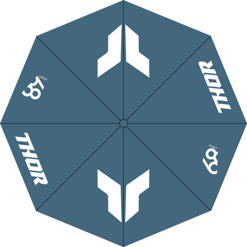 Umbrella - Steel/White