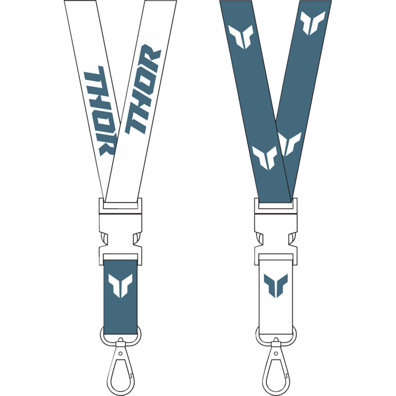Lanyard - Steel/White