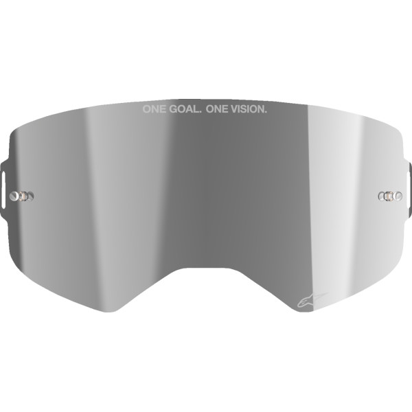 ABS Vision Goggles Lens for Supertech Helmet - Silver Mirror