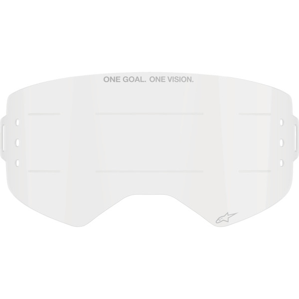 Wide Vision Roll-Off Goggles Lens for Supertech Helmet - Clear