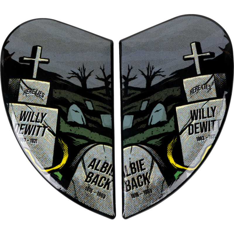 Side Plate Kit for Airflite Dead Serious Helmet - Black