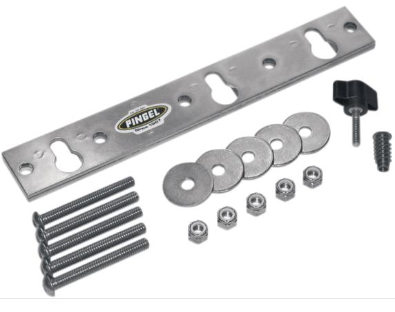 Mounting Plate for Removable Wheel Chock - Fits 3 1/2in. or 6 1/2in. Wheel Chocks