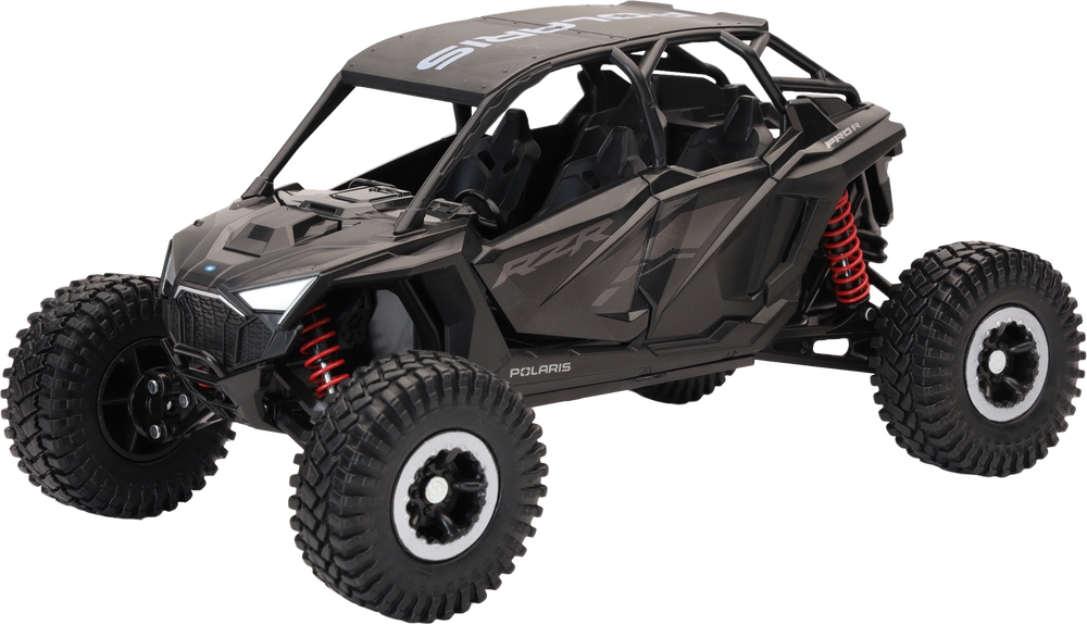 1:18 Scale Polaris RZR Pro R4 Rock Crawler Stealth Black