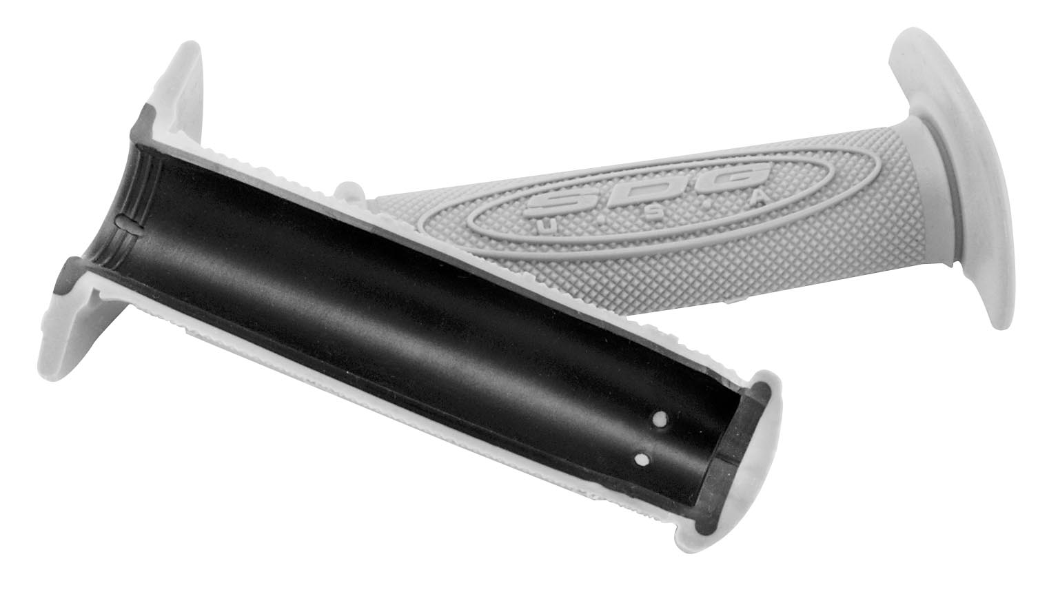 Dual Compound Half-Waffle Grips - Gray