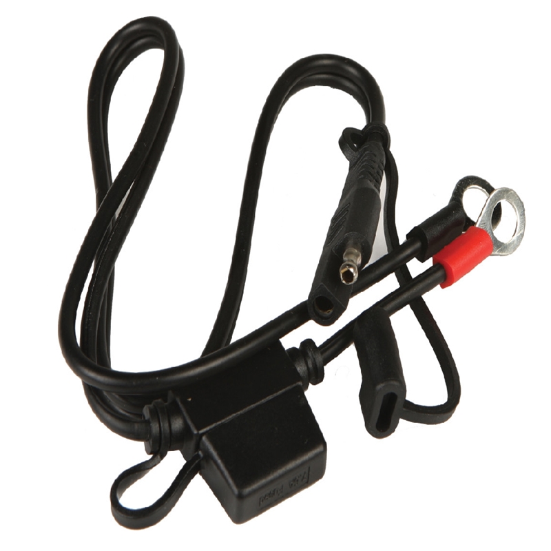 Quick Disconnect Lead with Snap Cord Connectors - Black