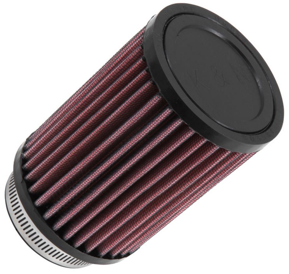 Universal Round Straight Air Filter - Rubber End Cap