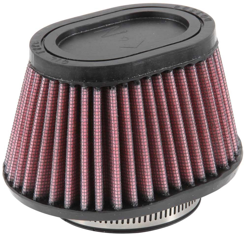 Clamp-On Custom Oval Tapered Air Filter - Rubber End Cap