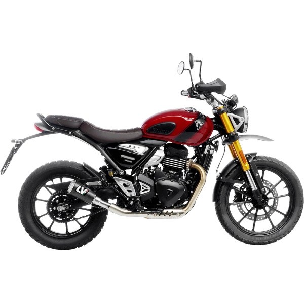 LV-10 Slip-On Muffler - Black - Carbon Fiber