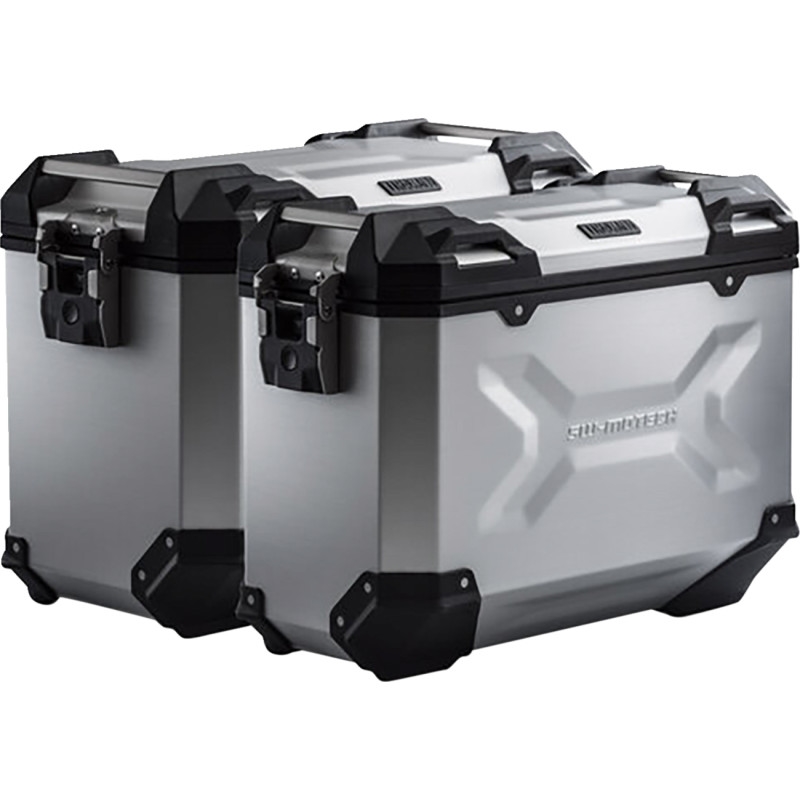 TRAX ADV Side Case Set - 37/45l. - Silver