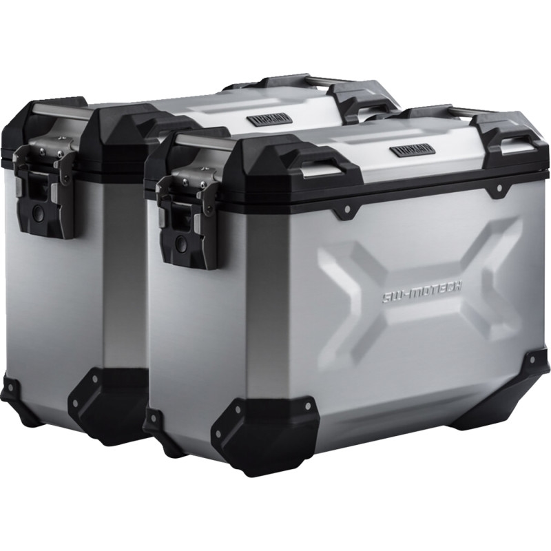 TRAX ADV Side Case Set - 45/45l. - Silver