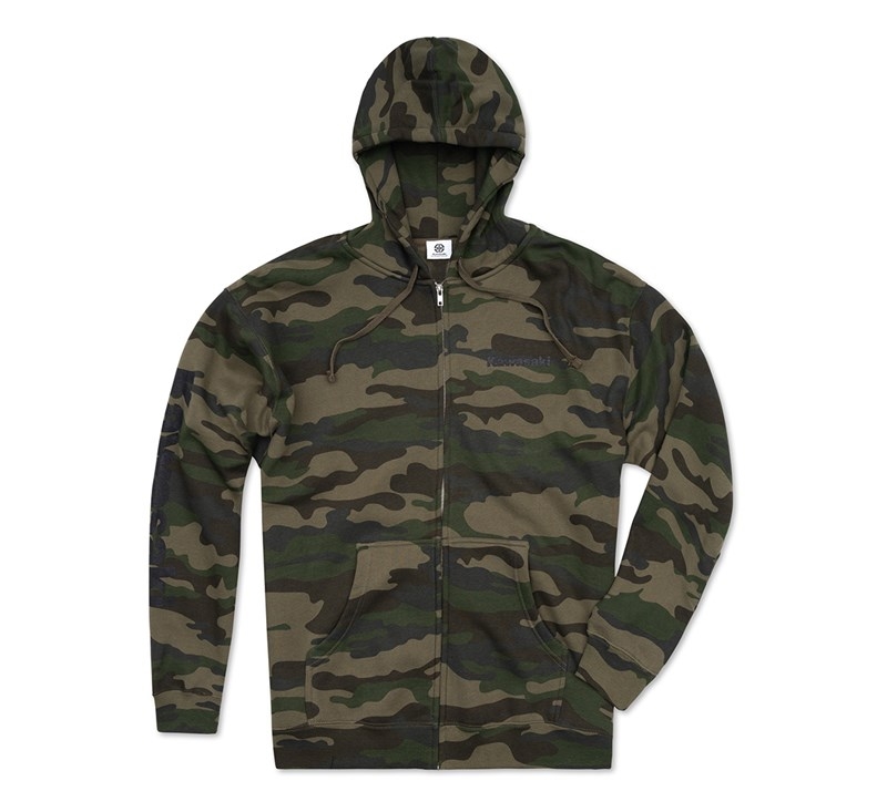 Camo Zip Up Sweatshirt