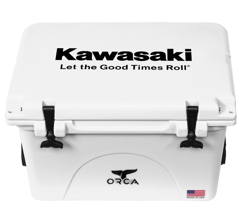 Kawasaki Let The Good Times Roll 40qt. Cooler - White
