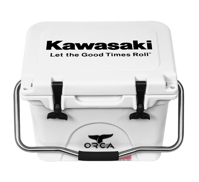 Kawasaki Let The Good Time Roll 20qt. Cooler - White