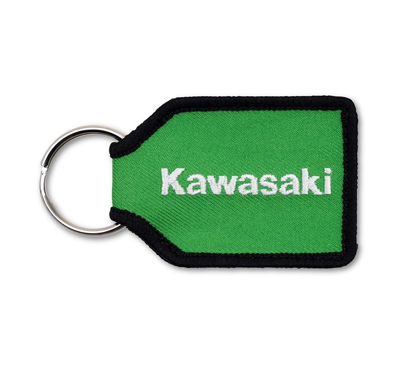 Kawasaki Woven Key Fob - Green