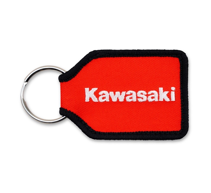 Kawasaki Woven Key Fob - Orange