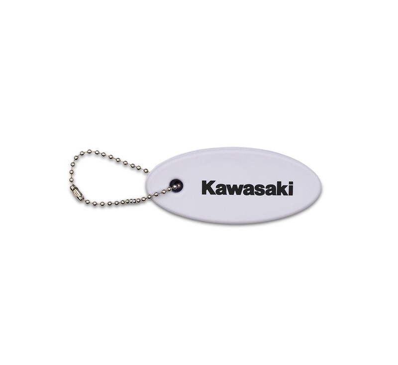 Kawasaki Floating Keychain - White