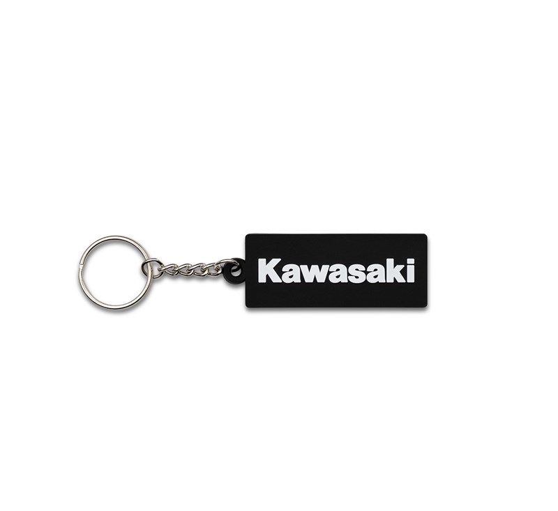 Kawasaki Rubber Keychain - Black