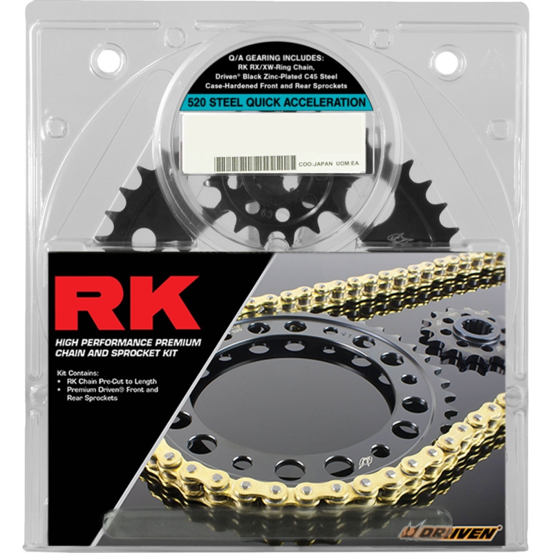 Quick Acceleration Chain and Sprocket Kit - Gold