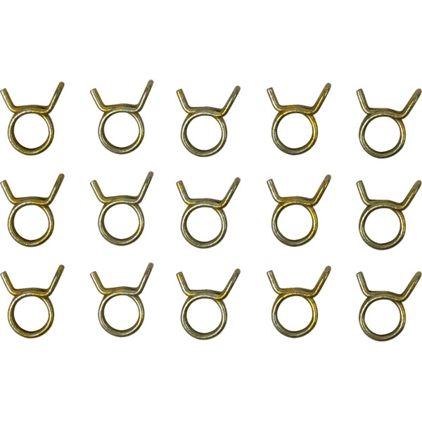 Double Wired Hose Clamps - 3/8in. OD - 15 pcs.
