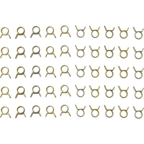 Double Wired Hose Clamps - 3/8in. OD - 50 pcs.