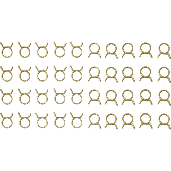 Double Wired Hose Clamps - 7/16in. OD - 50 pcs.