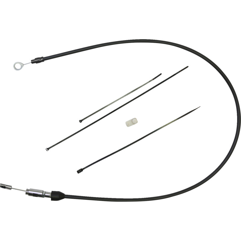 Quick Connect Braided Upper Clutch Cable - 33in. - Black/Black