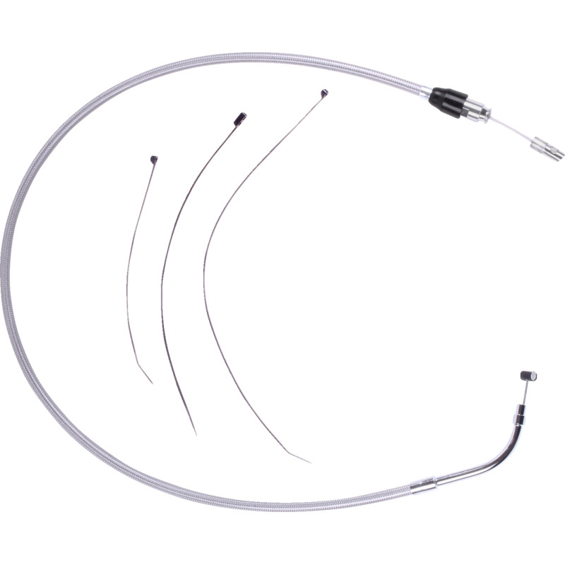 Quick Connect Braided Upper Clutch Cable - 50in -Stainless Steel