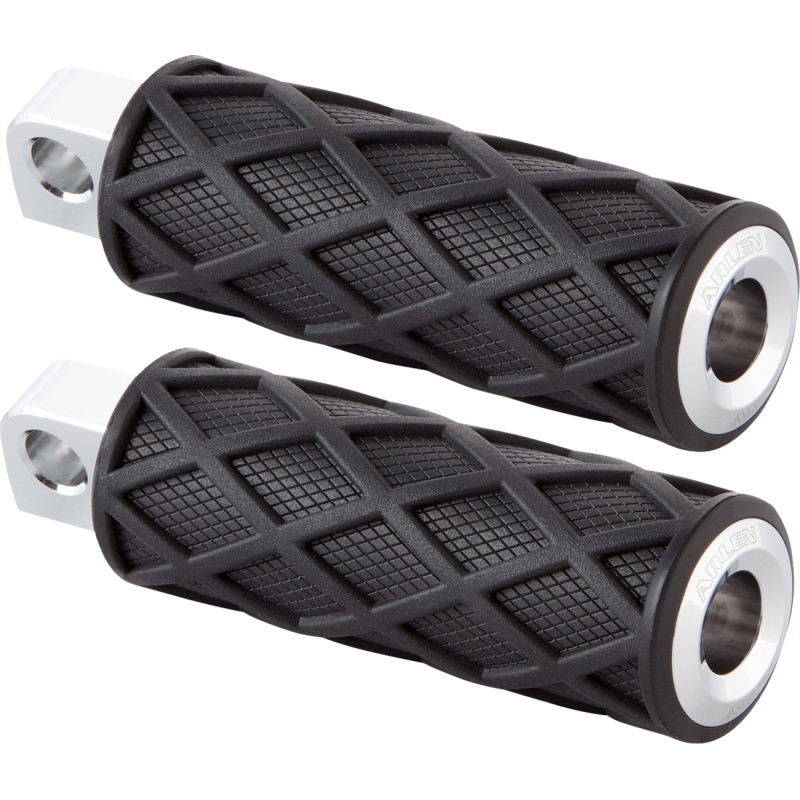 Diamond Male Mount Footpeg - Knurled - Chrome