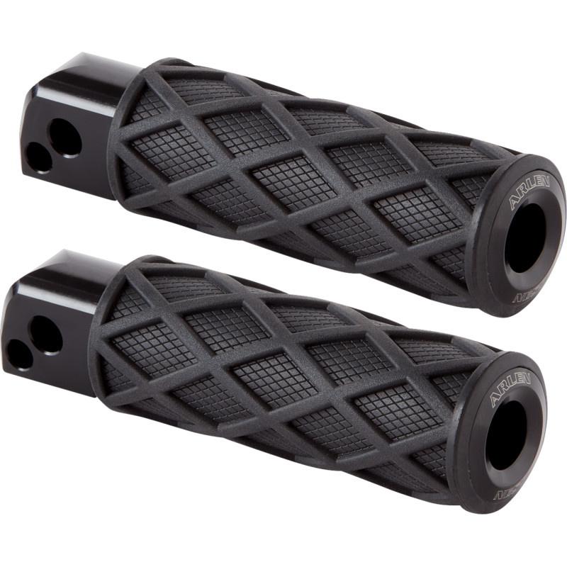 Diamond Passenger Footpeg - Knurled - Black